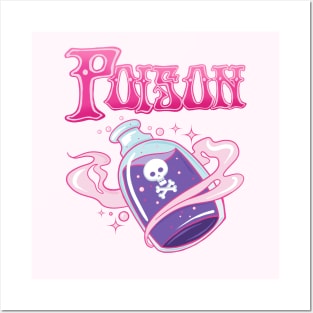 Magic Potion Pink Poison Bottle Posters and Art